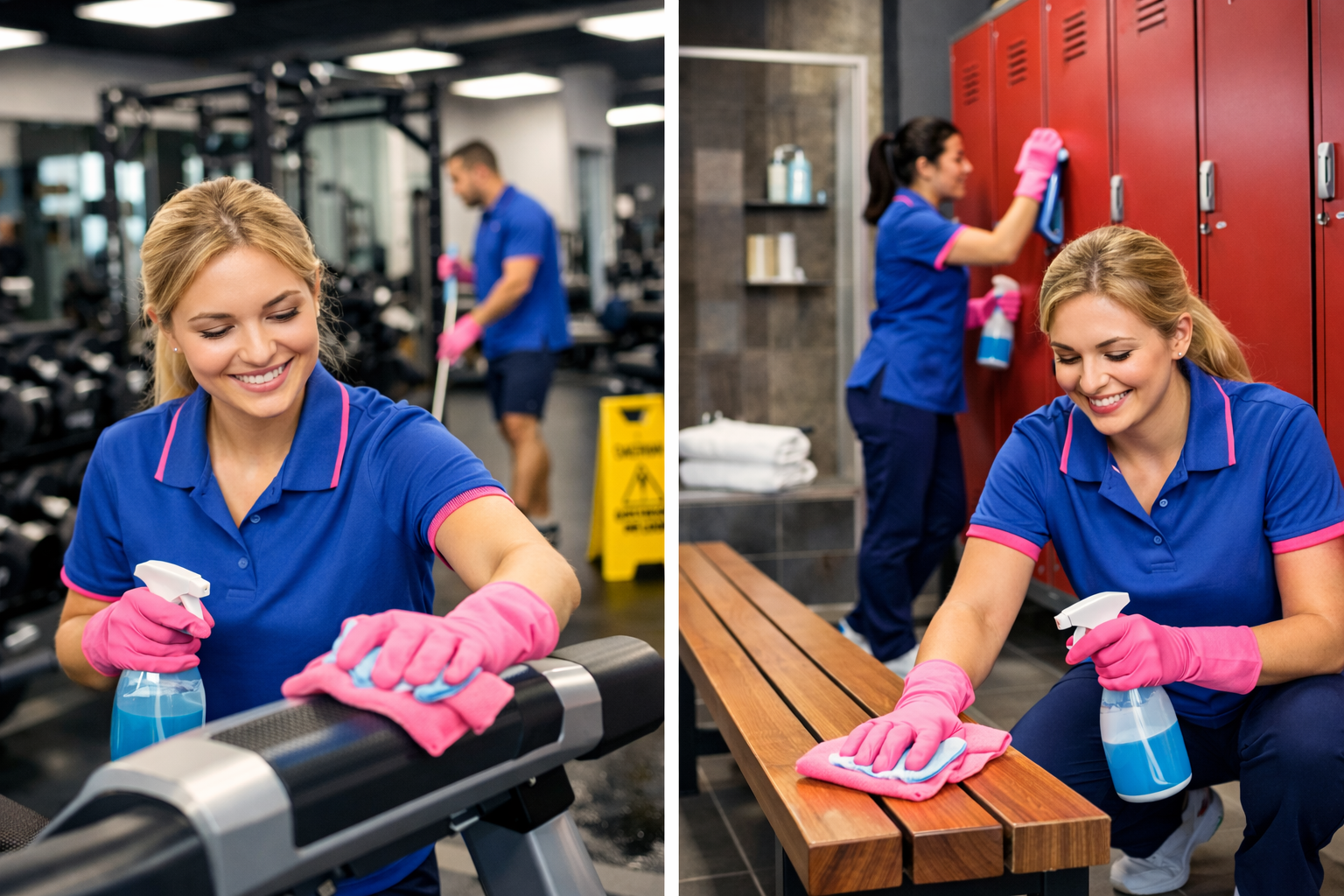 professional-gym-cleaning-service-clarkston-mi-commercial-2 Maids In A Minute providing locker room and gym cleaning services in Clarkston, MI.